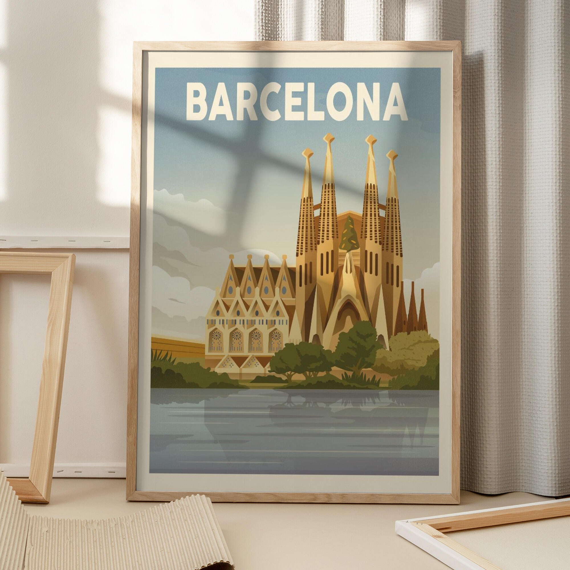 Barcelona Travel Print