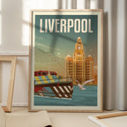Liverpool Liver Building Travel Print
