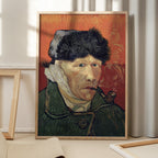 Vincent Van Gogh's Self Portrait With Bandaged Ear and Pipe (1889)