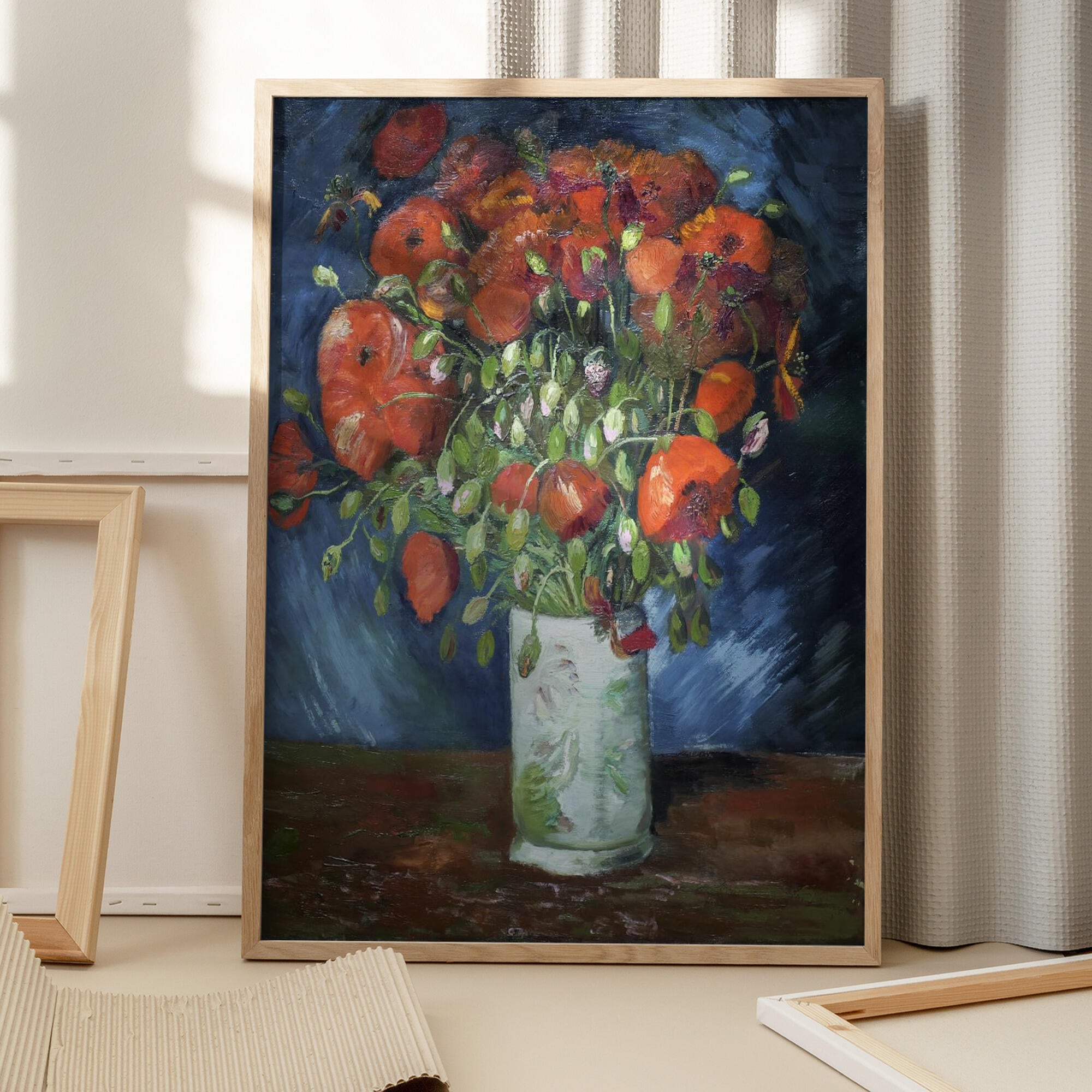 Vincent Van Gogh's Vase With Poppies (1886)