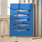 Sardines on Blue