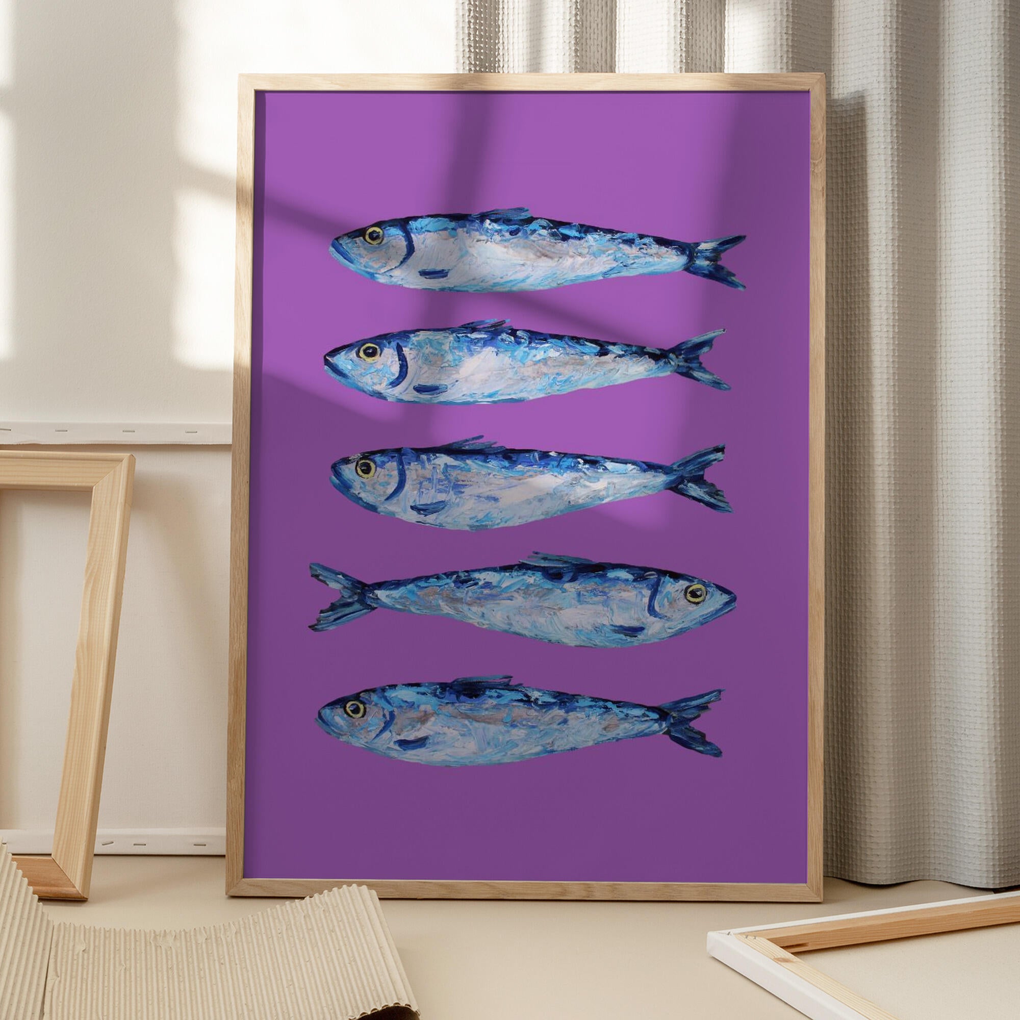 Sardines on Purple