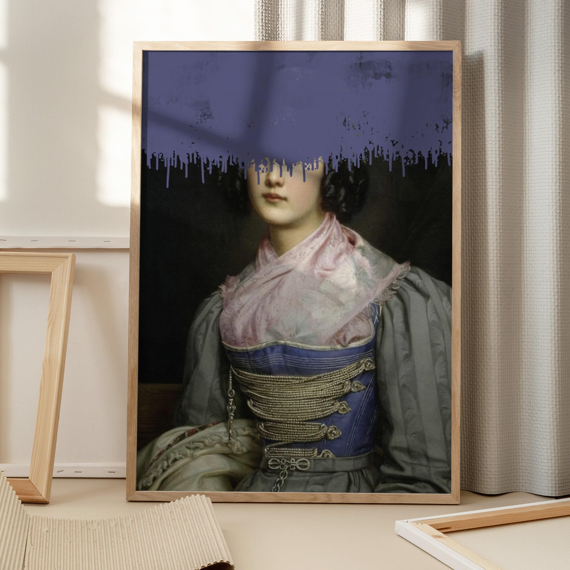 Portrait of Vintage Woman Collage