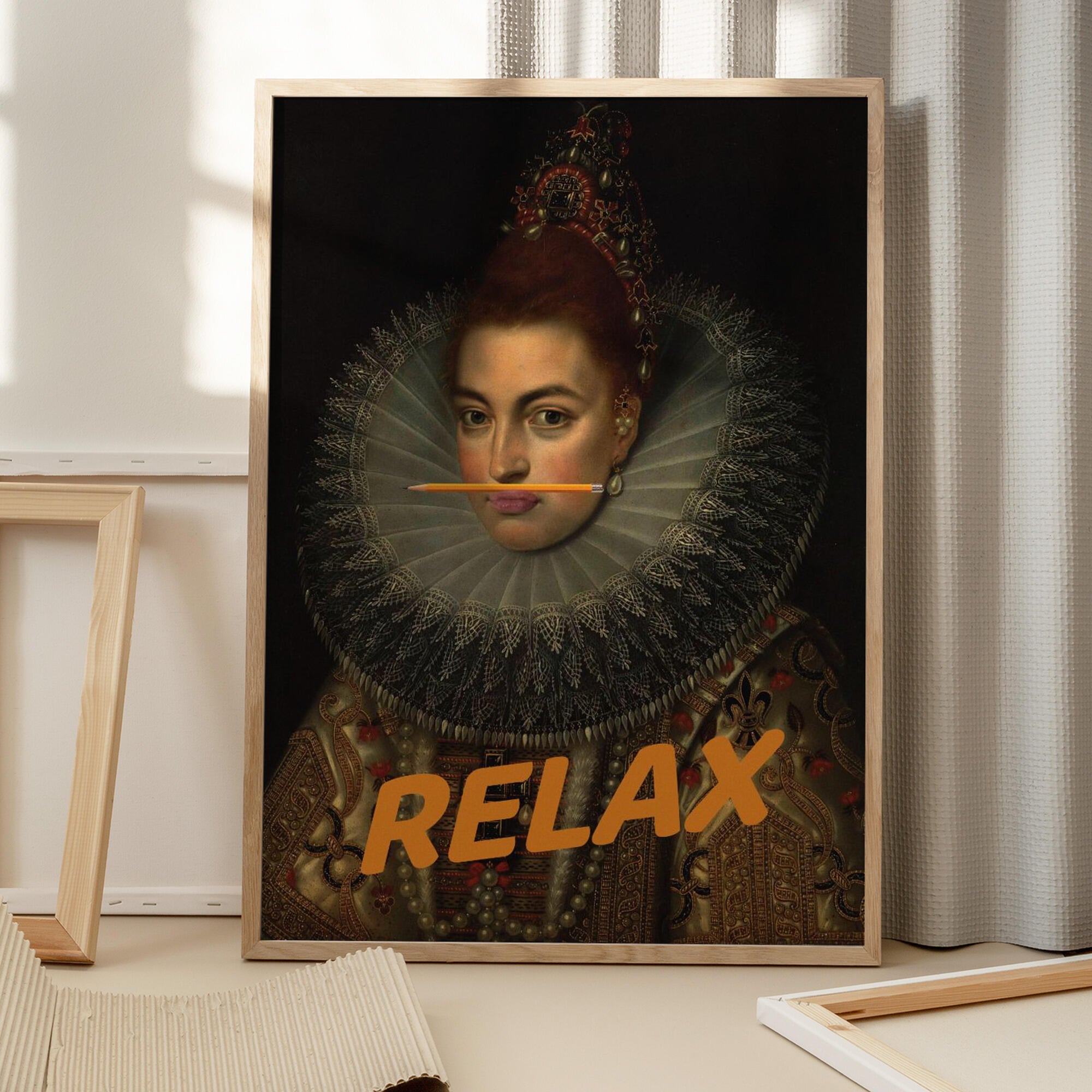 Relax Altered Oil Painting