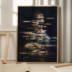 Glitched Leonardo da Vinci's Lady with an Ermine