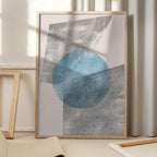 Blue Geometric Modern Object