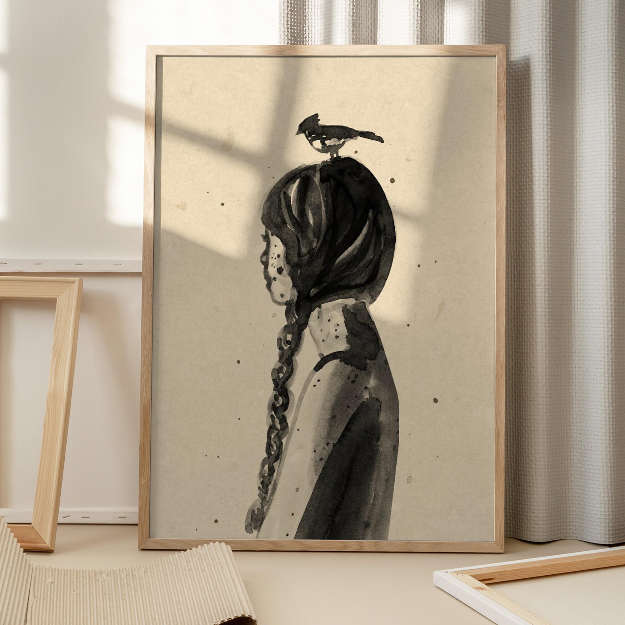 Girl with Bird