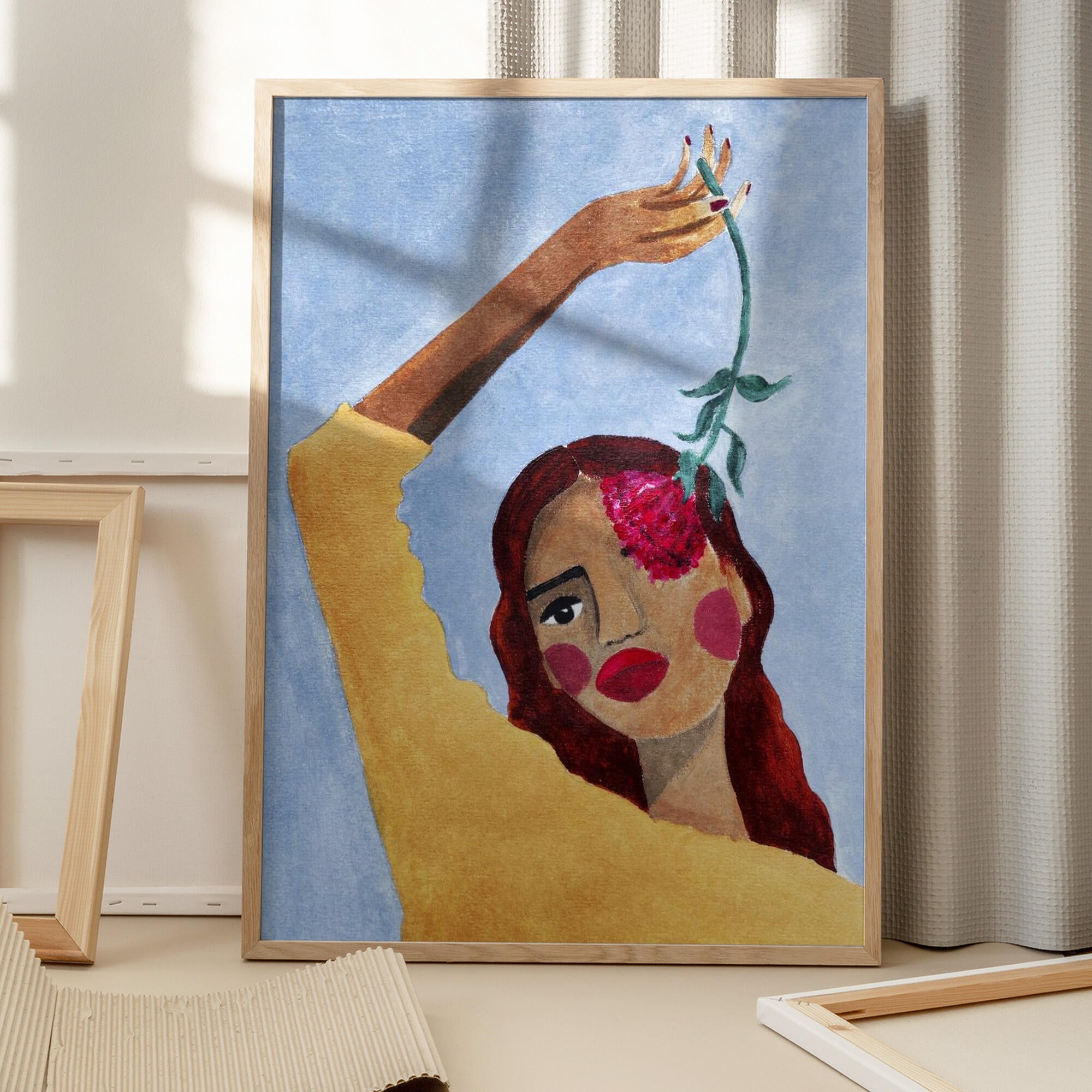 Magda with flower