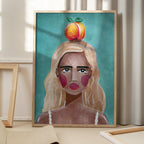Woman With Peach