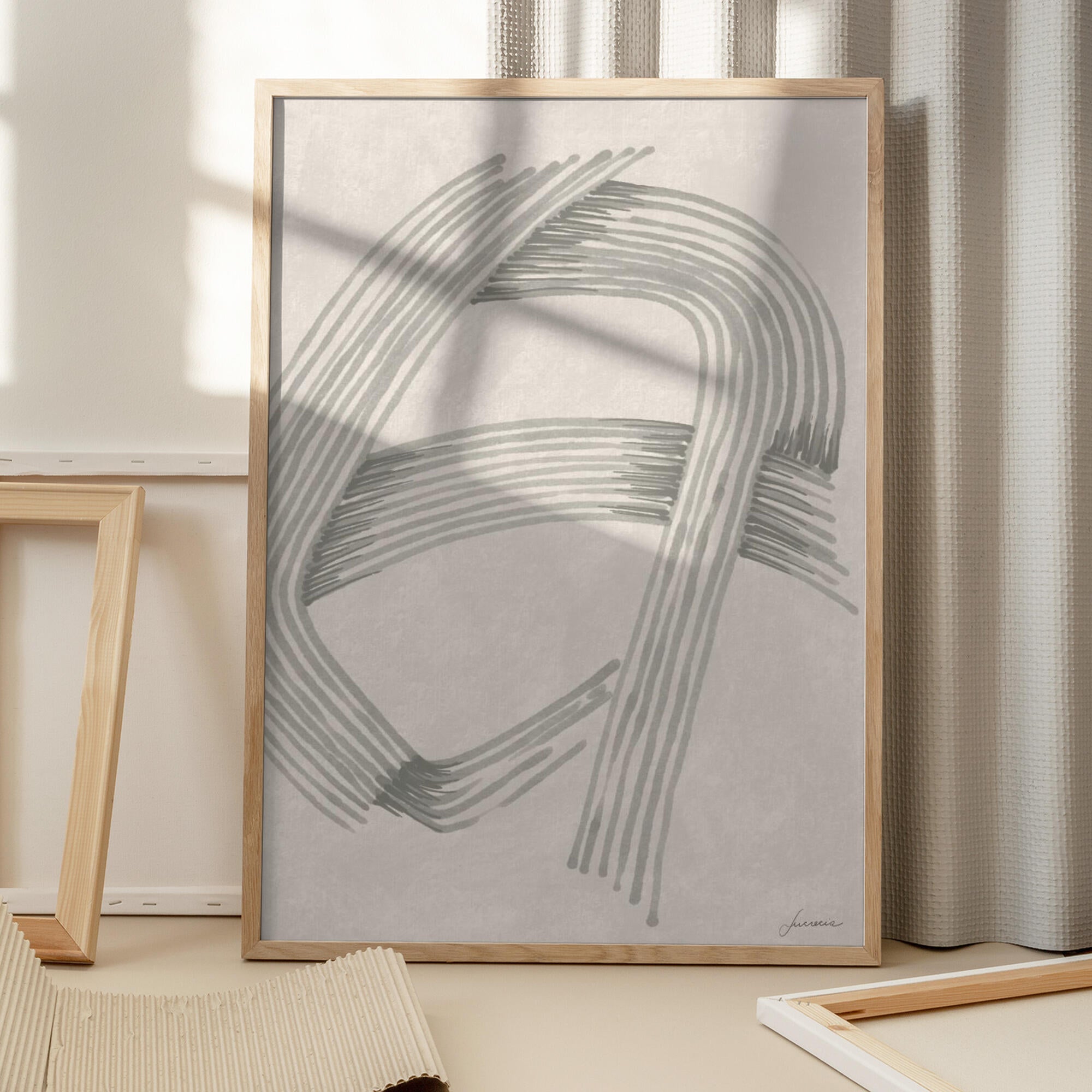 Abstract Grey Intersections 02