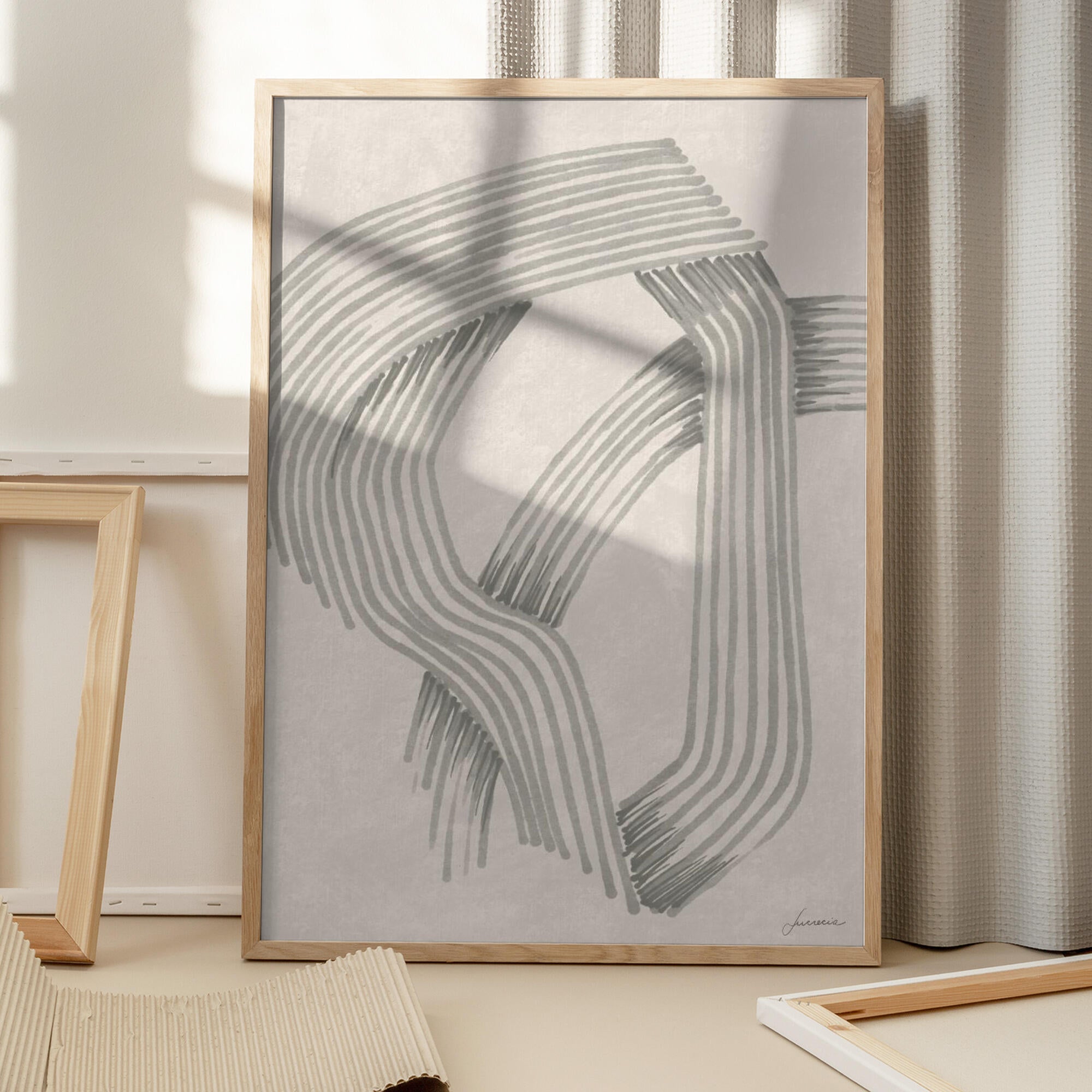 Abstract Grey Intersections 01