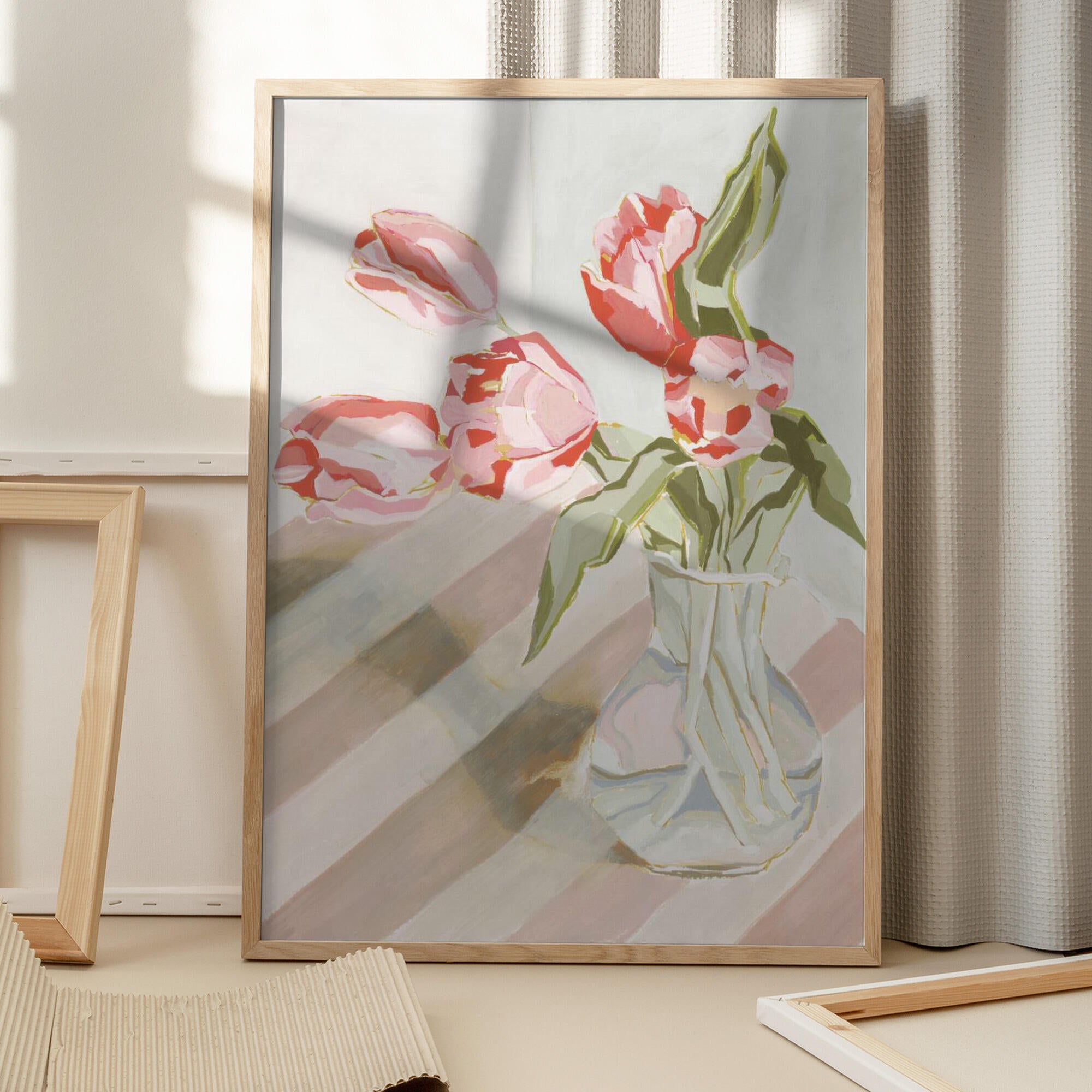 Tulips in a vase