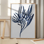 Blue Aquatic Plant Poster 2