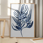 Blue Aquatic Plant Poster 1