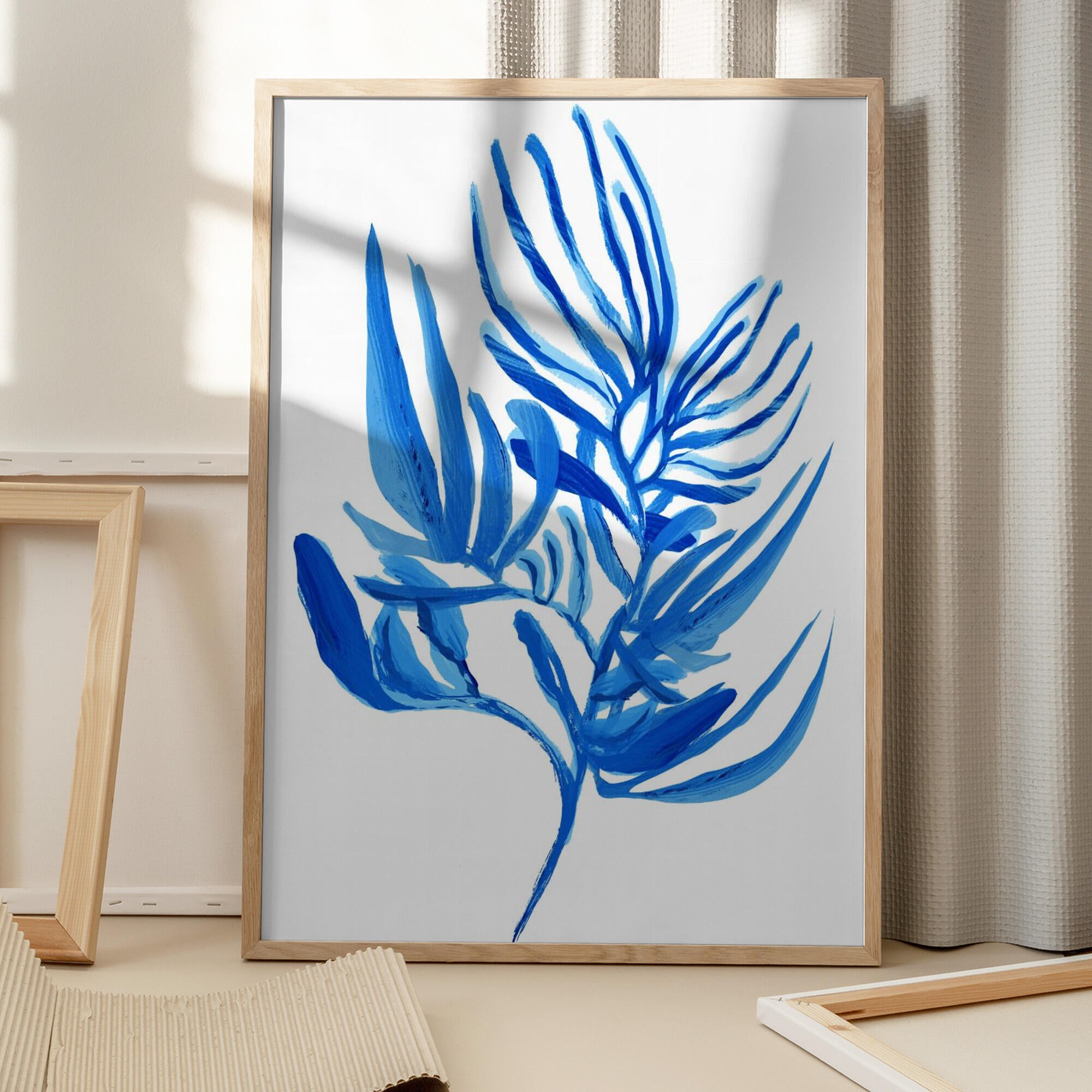 Blue Aquatic Plant Poster 6