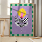 Flower with Zebra Patterned Leaves