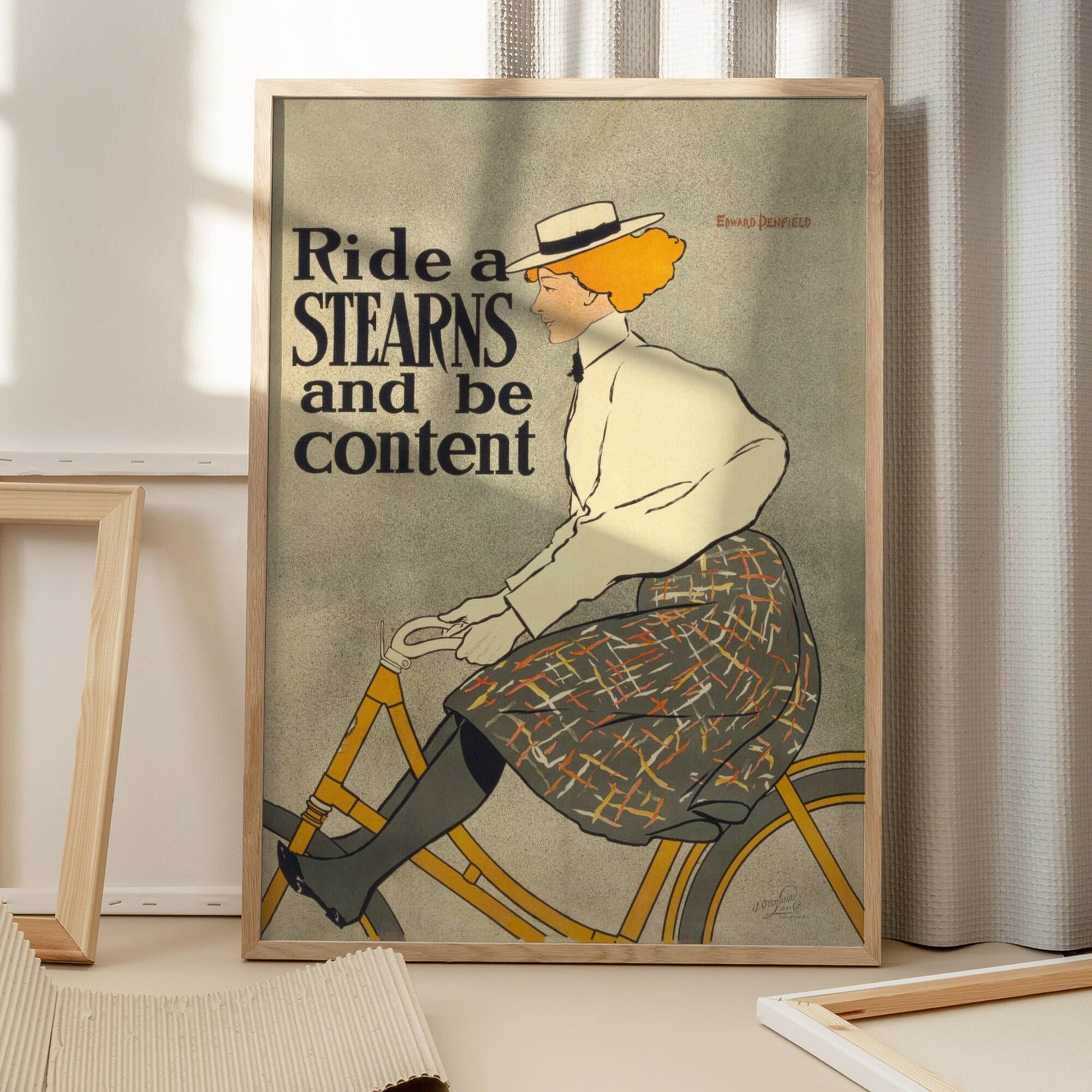 Ride a Stearns and Be Content (1896)