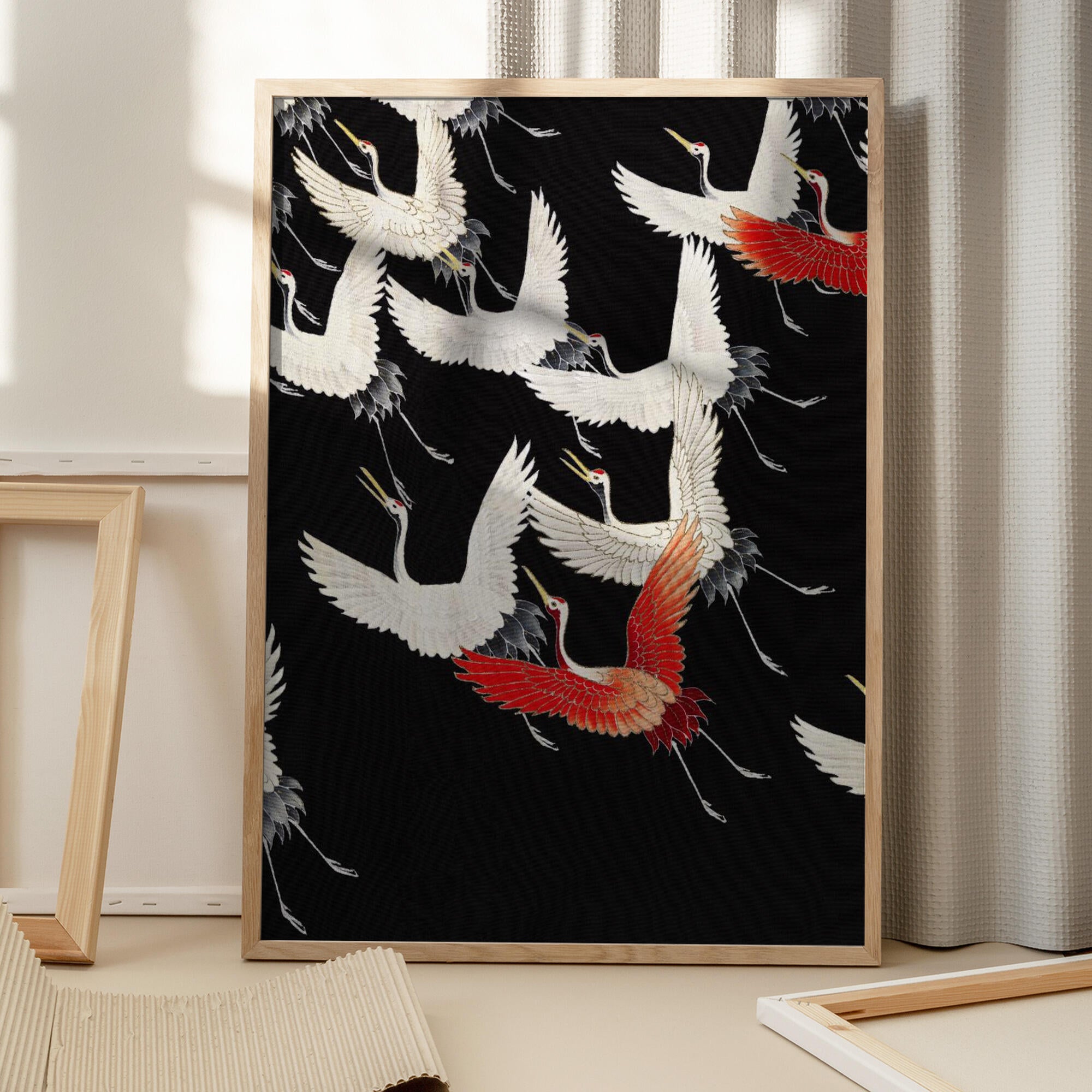 Furisode With a Myriad of Flying Cranes (1910–1920) Full