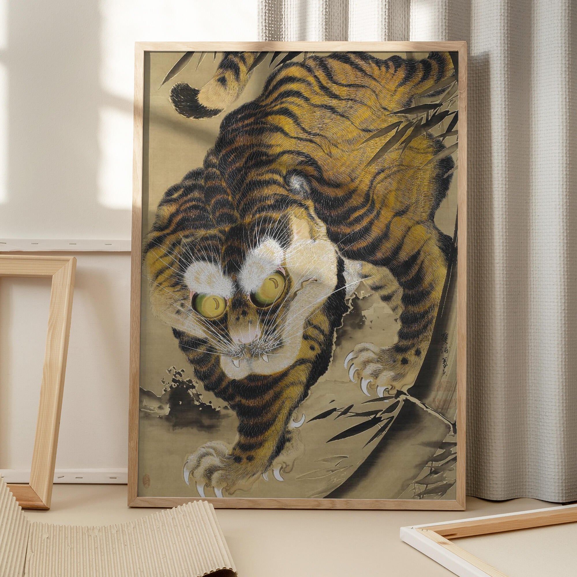 Tiger Emerging From Bamboo (18th Century)