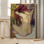 Woman Combing Her Hair