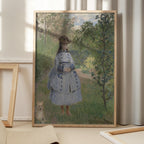 Girl With Dog By Claude Monet