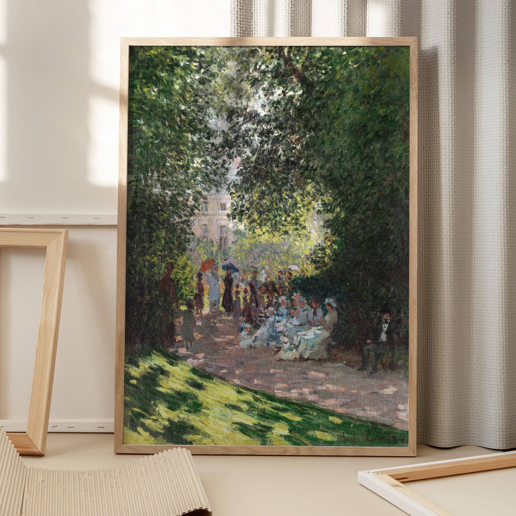 The Parc Monceau (1878) By Claude Monet