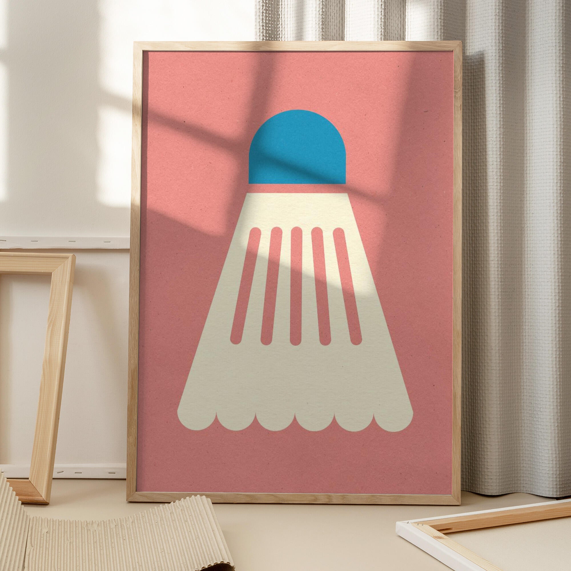 Badminton White Blue
