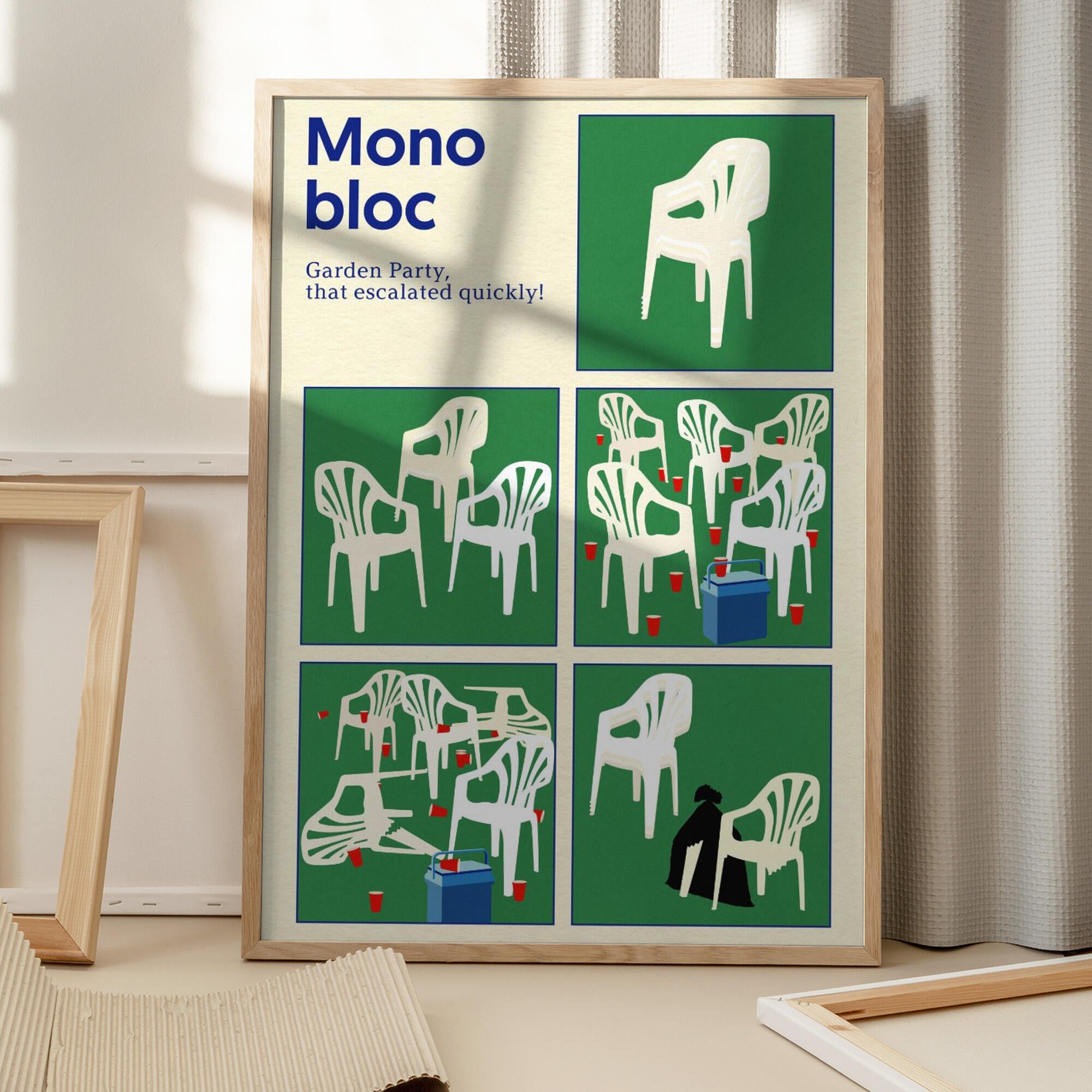 Poster Monobloc Five Squares