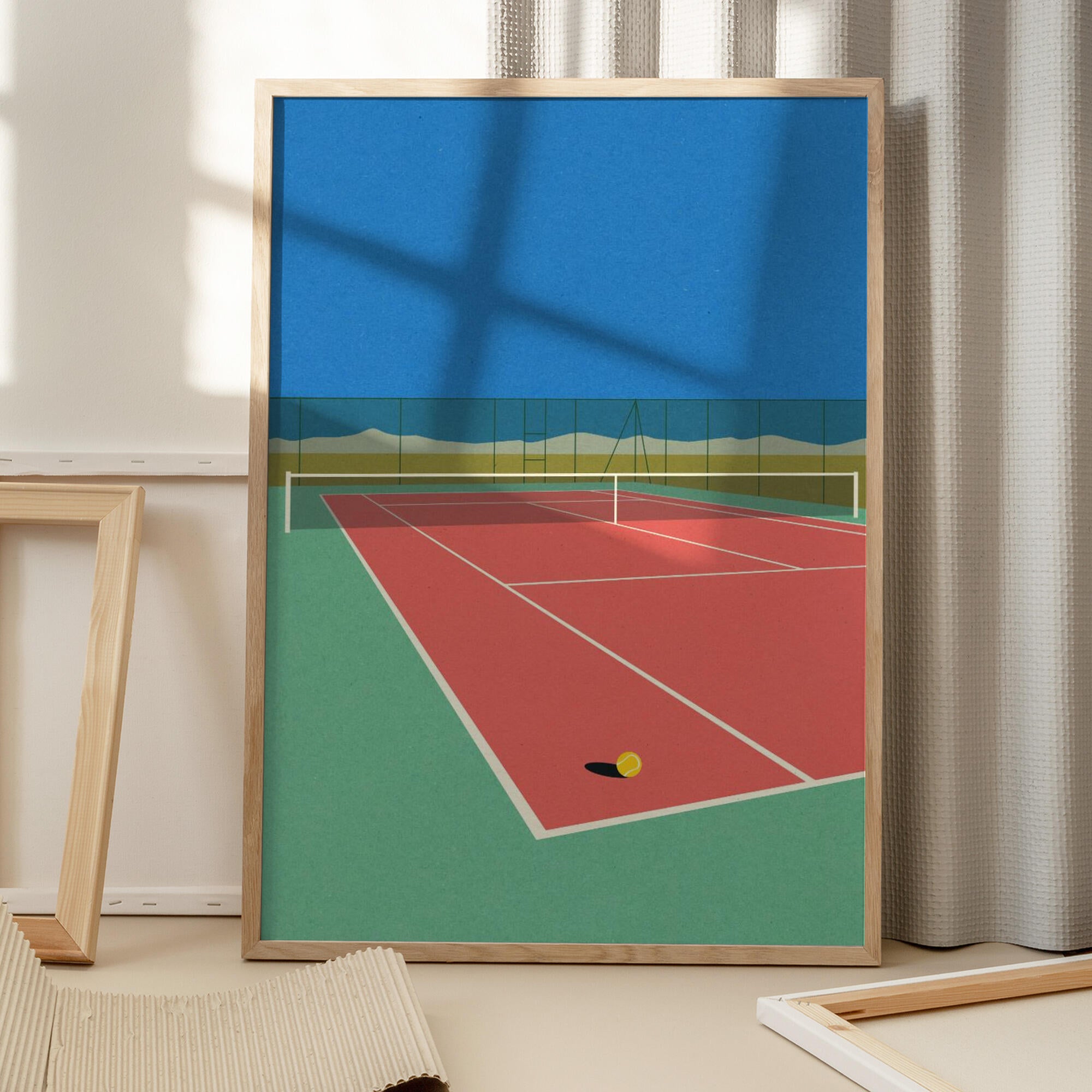 Tennis Court In the Desert