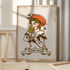 Sippin On Sin Cute &amp; Sassy Cowgirl Art