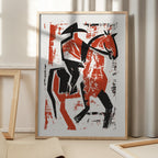 Abstract Horse Rider