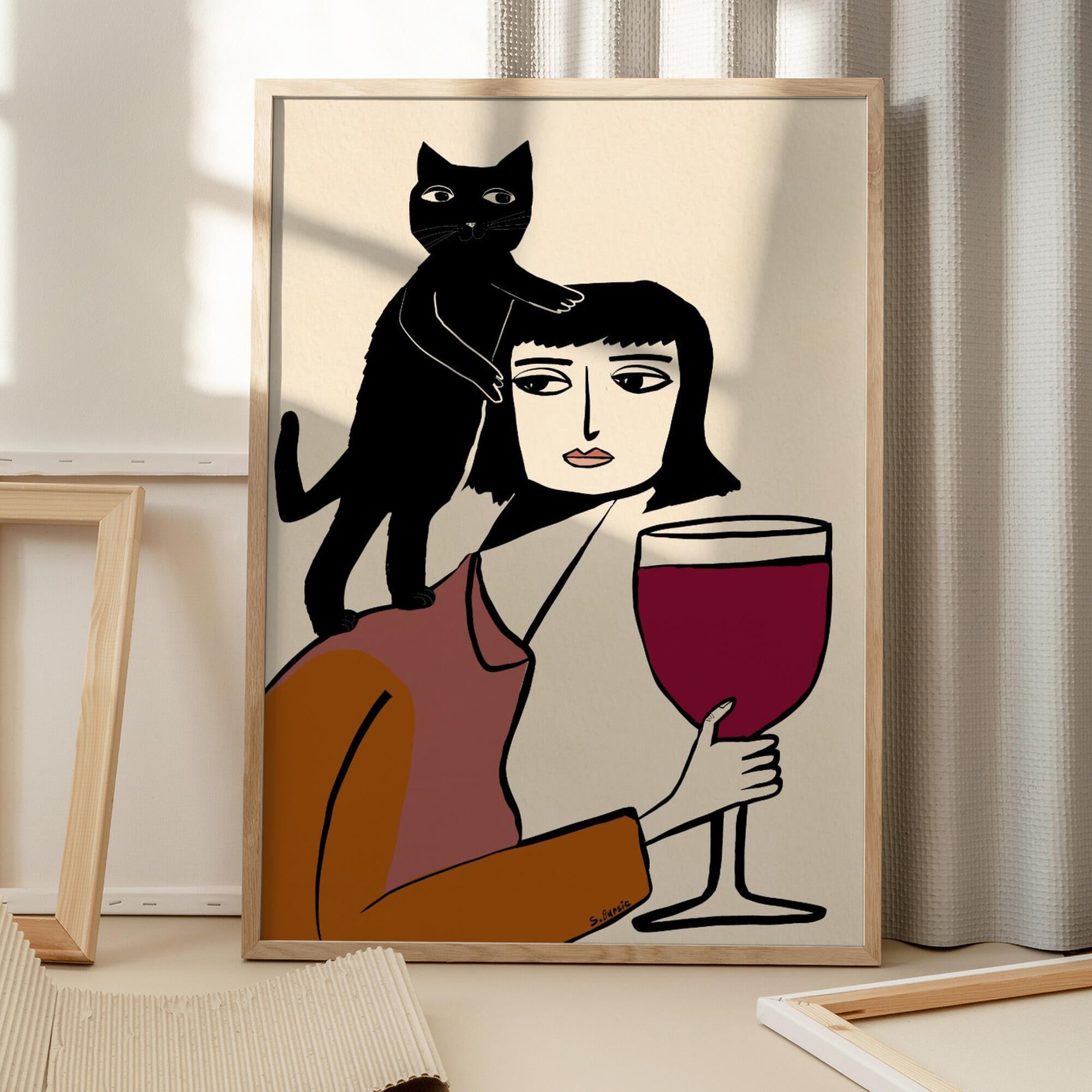 Wine and cat lover