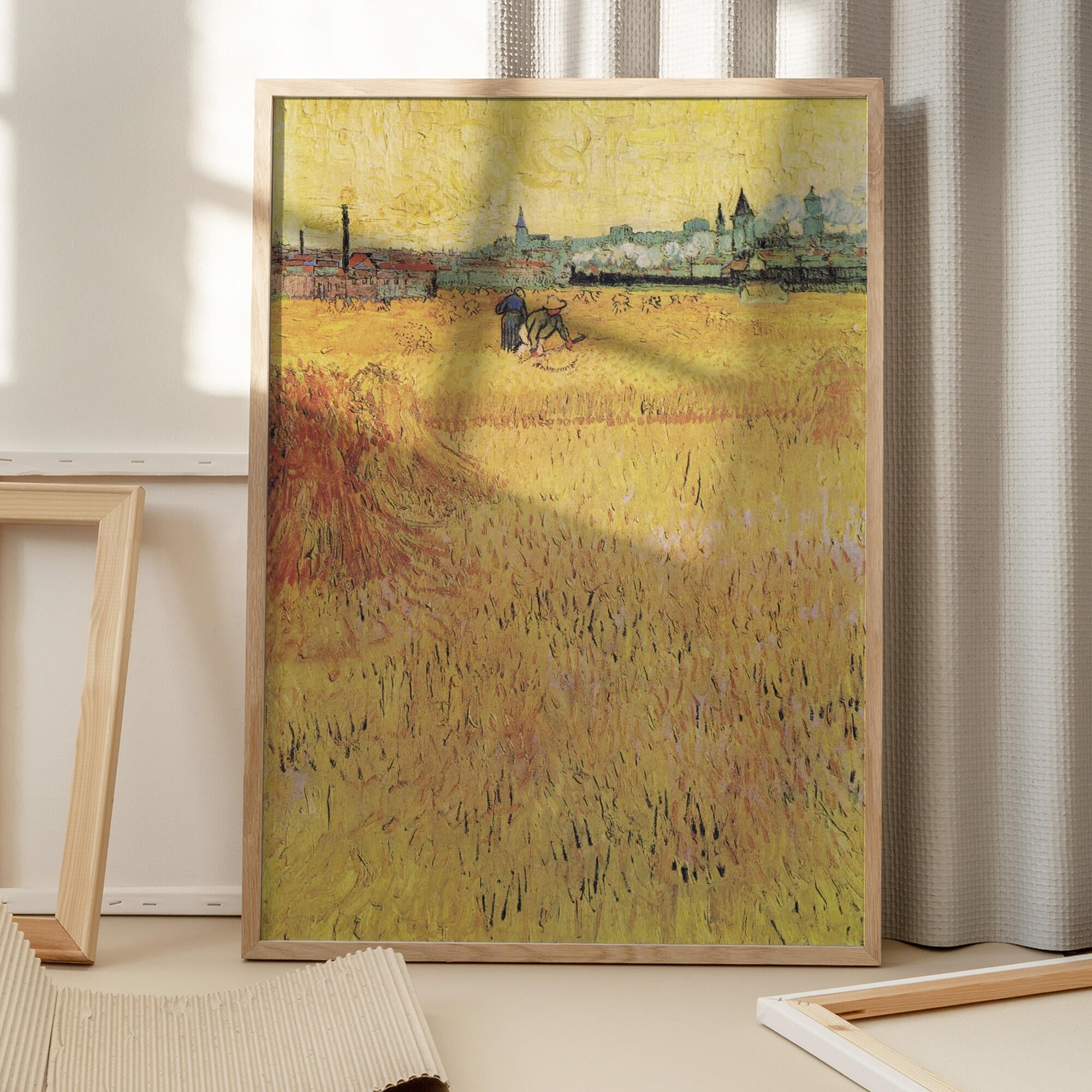 Wheat Field With View of Arles (1888)