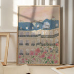 Sunset Over Paris Buildings
