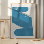 Blue Abstract Curve