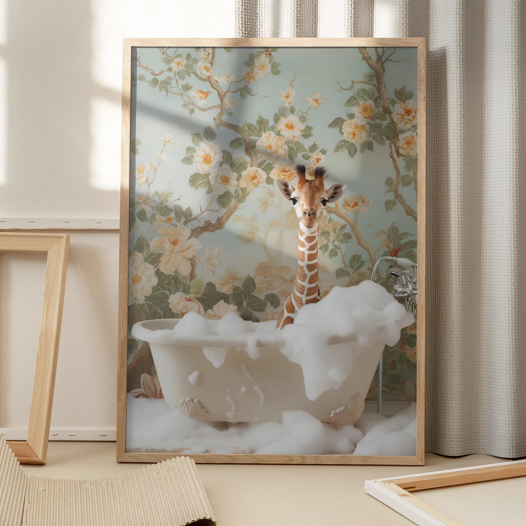 Giraffe Blossom Bath