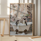 Penguin Pals in a Bubble Bath