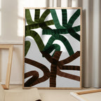 Intertwining Lines On A White Background
