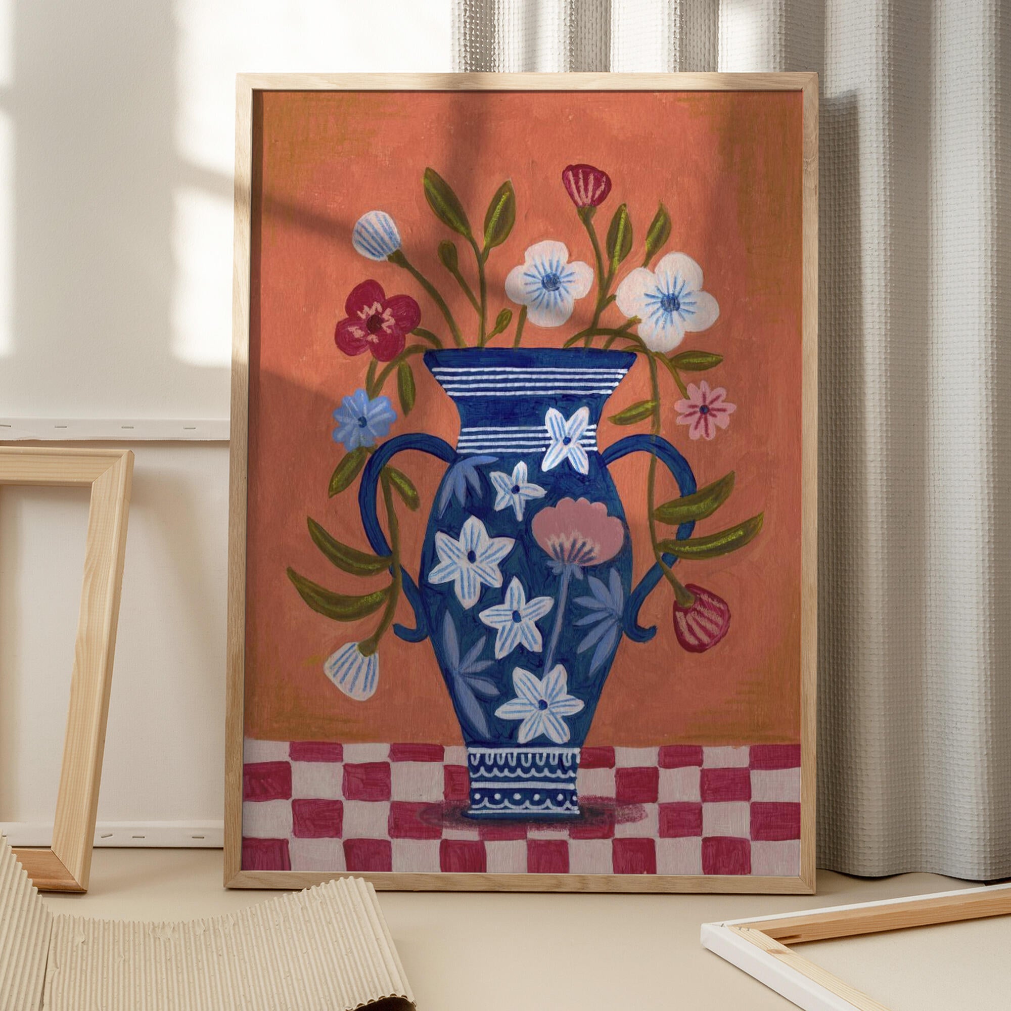 Vase Wild Flowers Bouquet