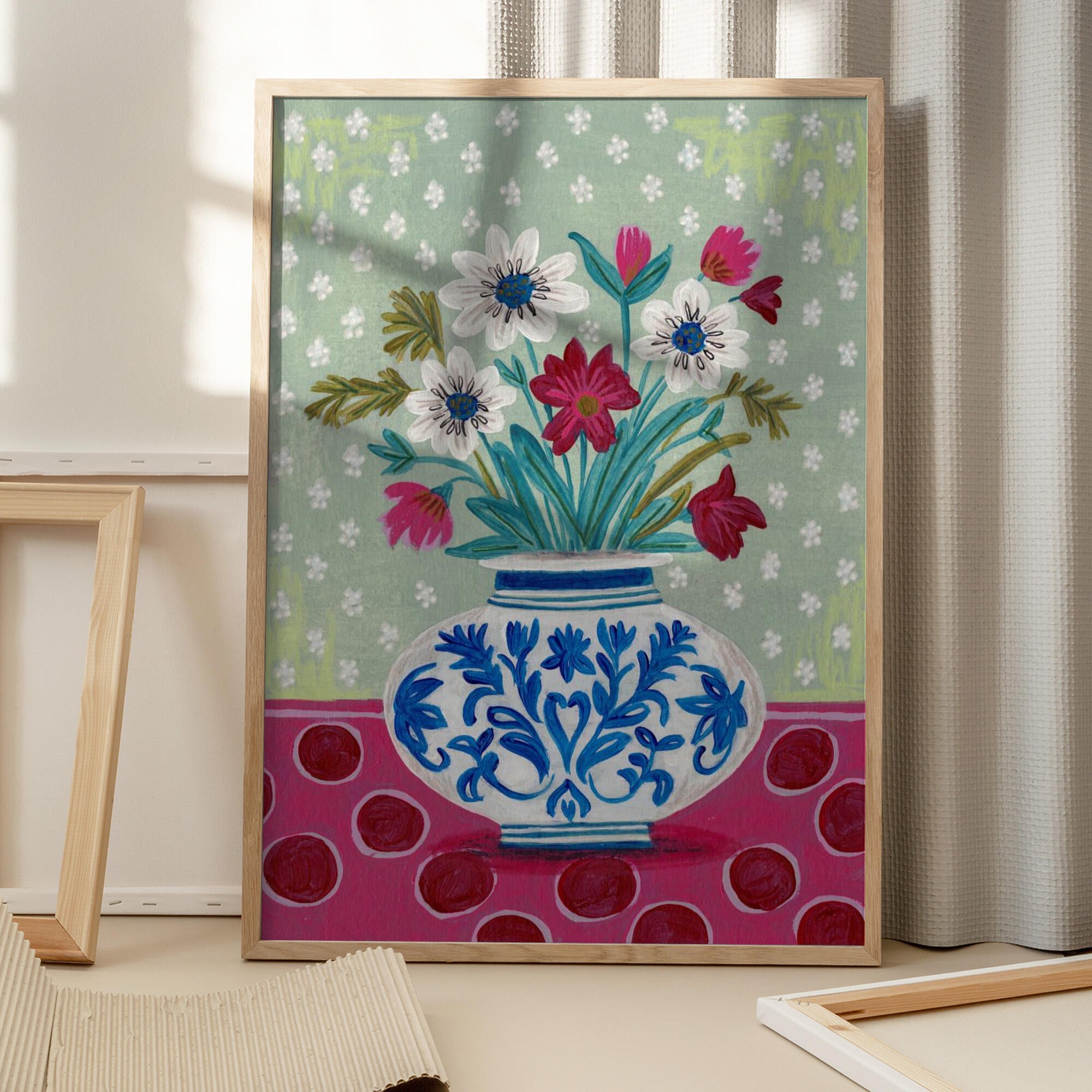 Flowers in Vase Still life