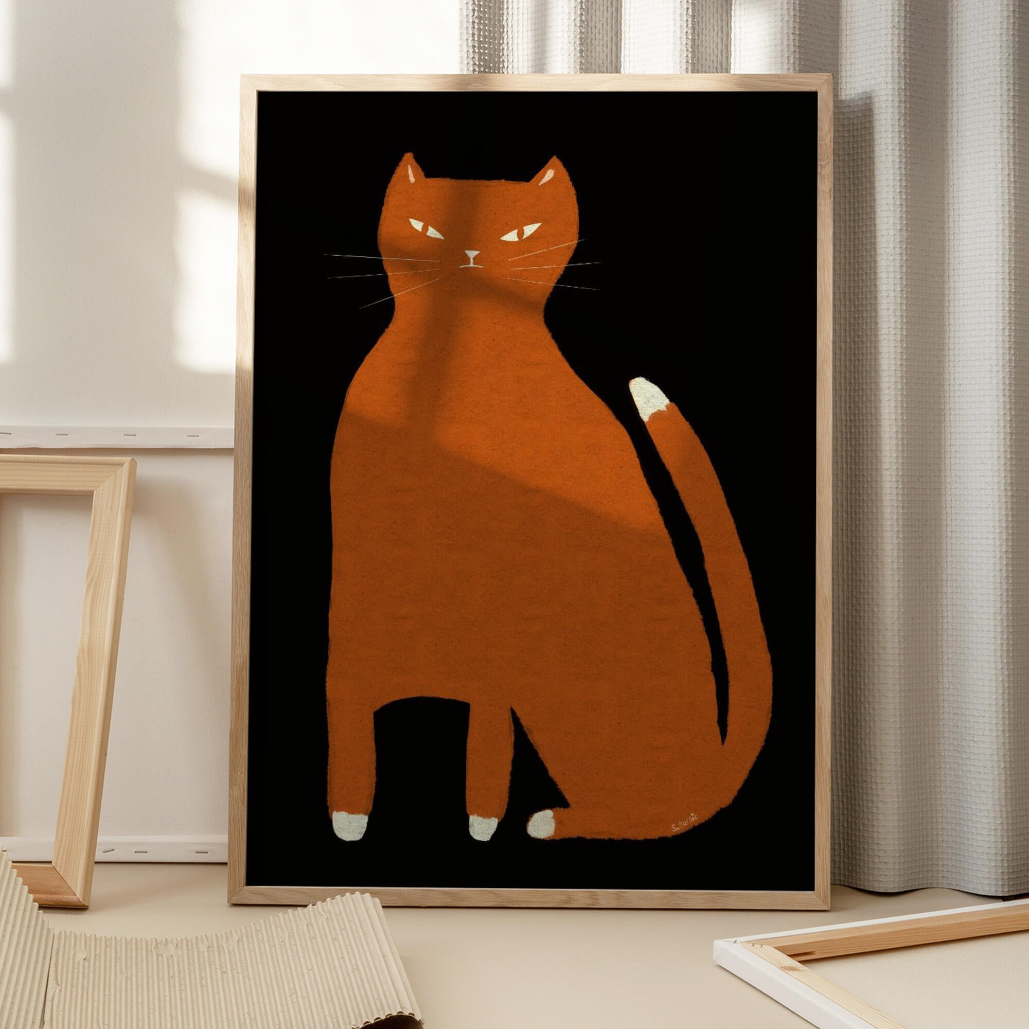 Ginger orange cat