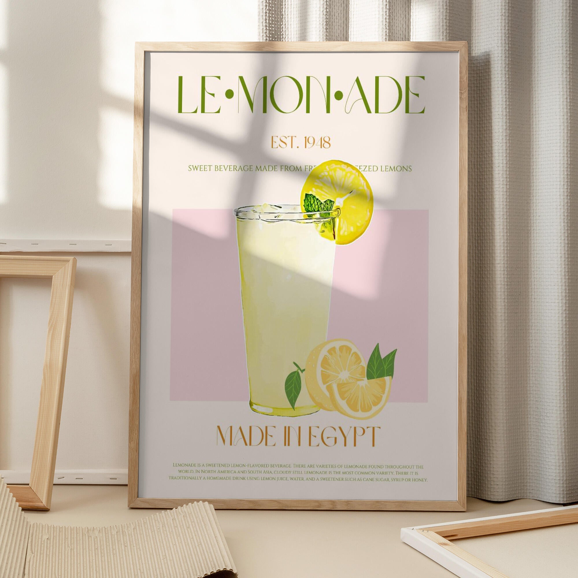 Refreshing Glass of Lemonade