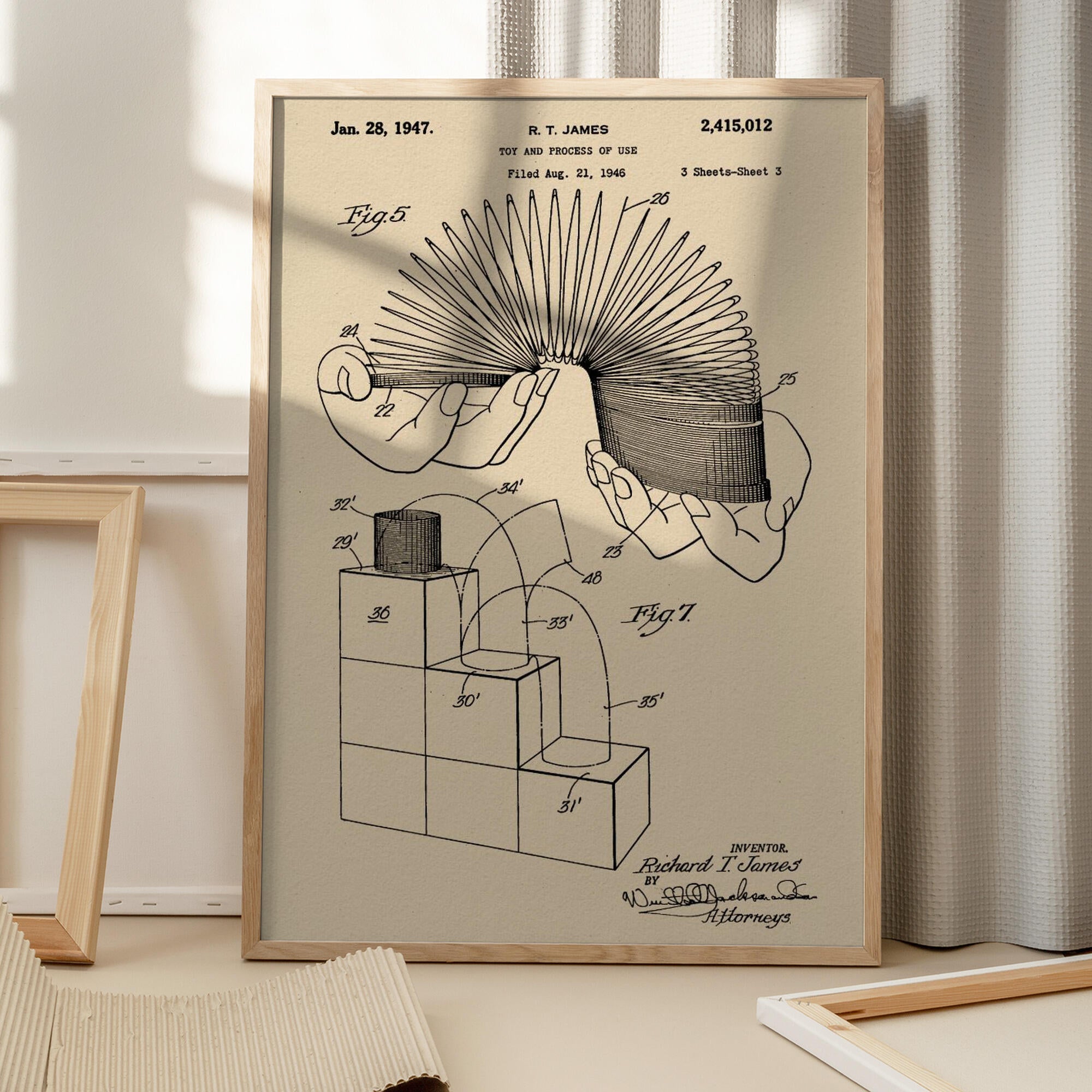 Toy and Process of Use Patent 1947