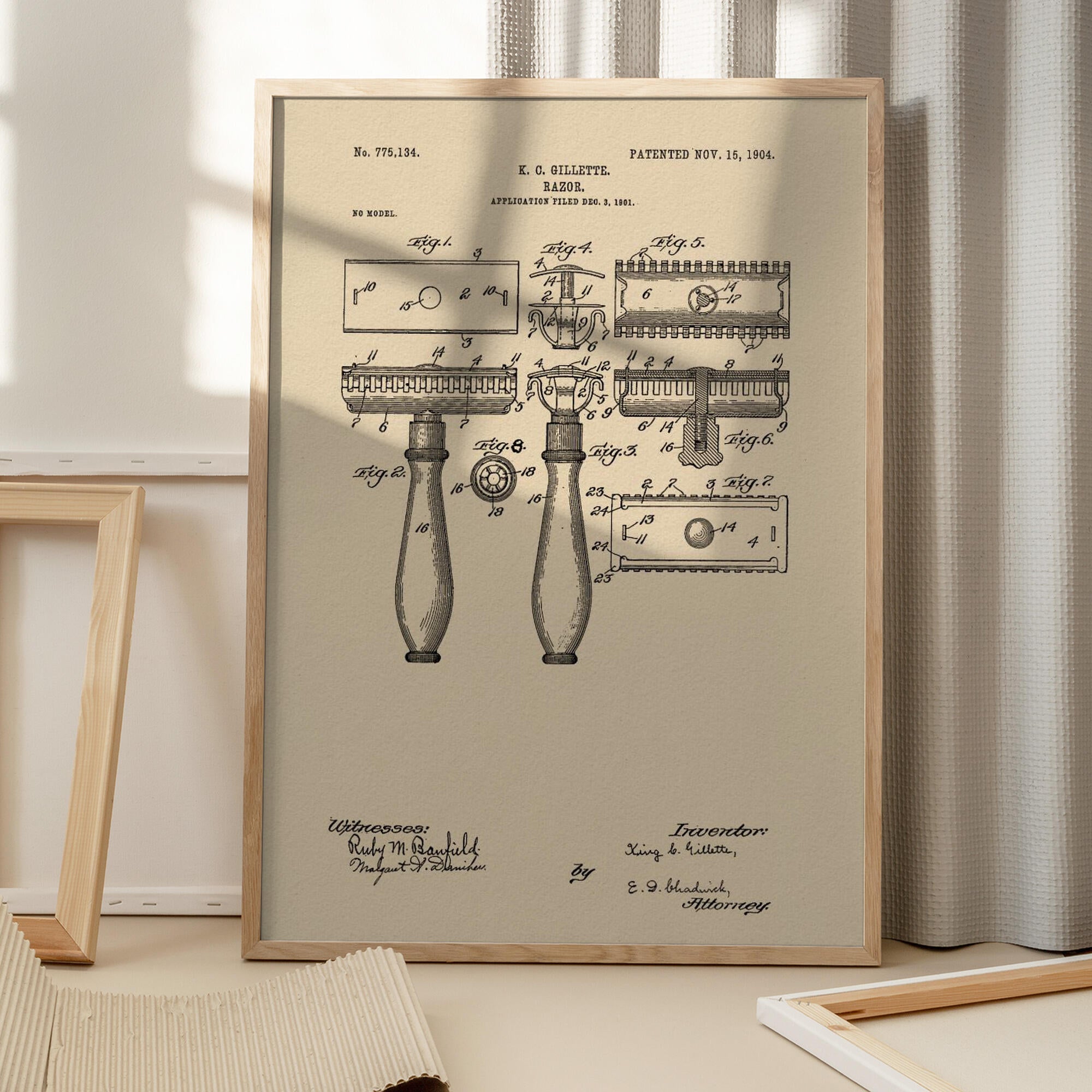 Razor Patent 1904