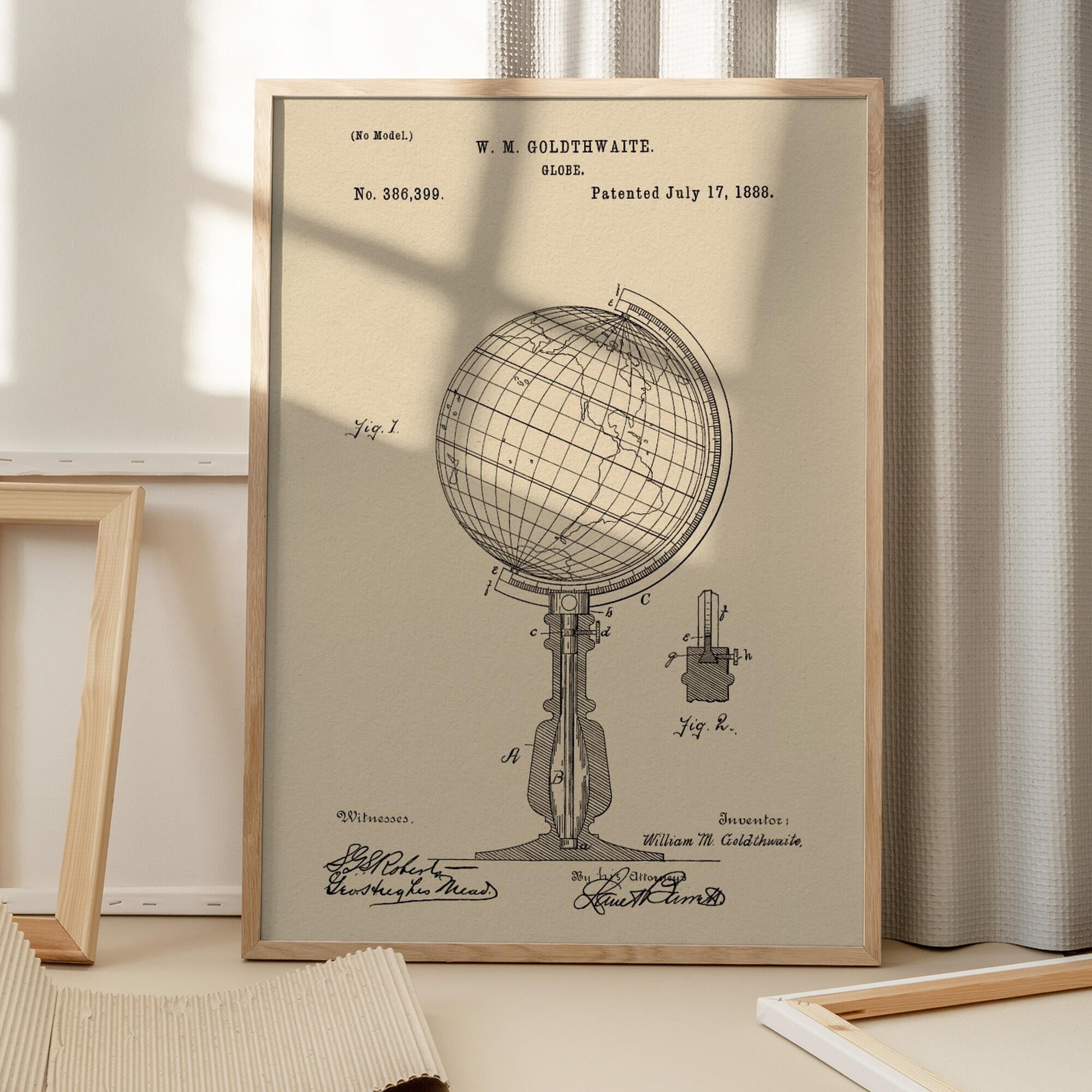 Globe Patent 1888