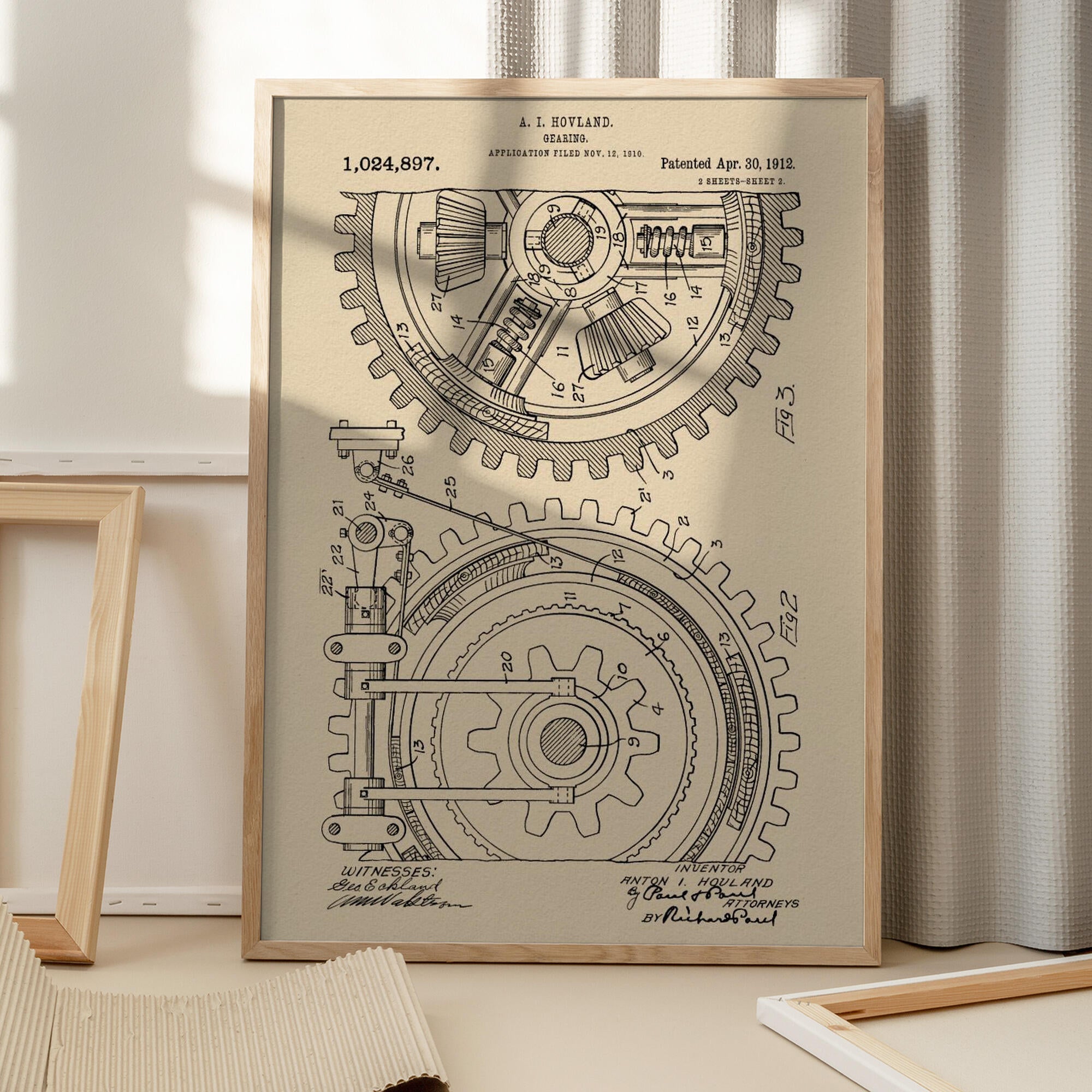 Gearing Patent 1912