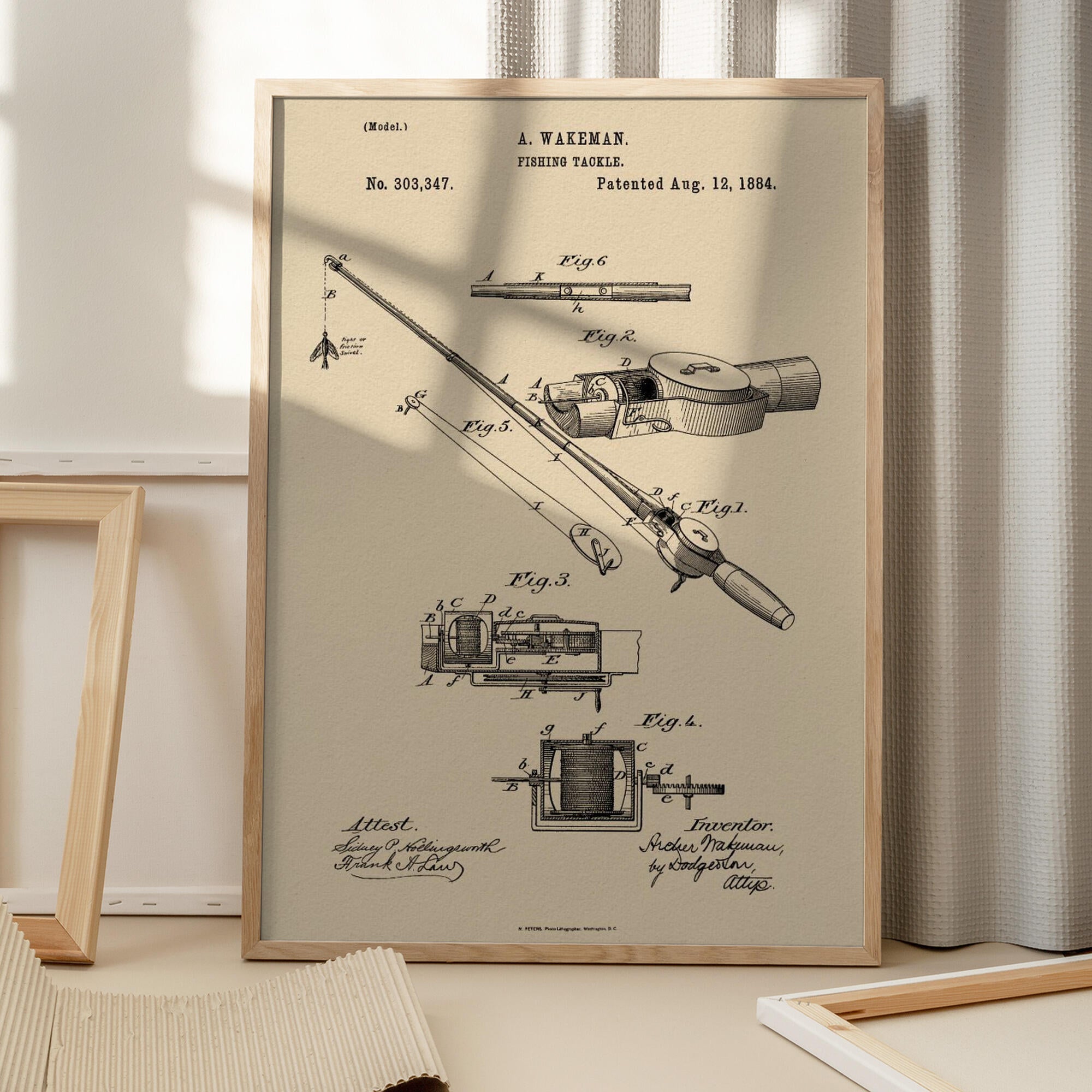 Fishing Tackle Patent 1884