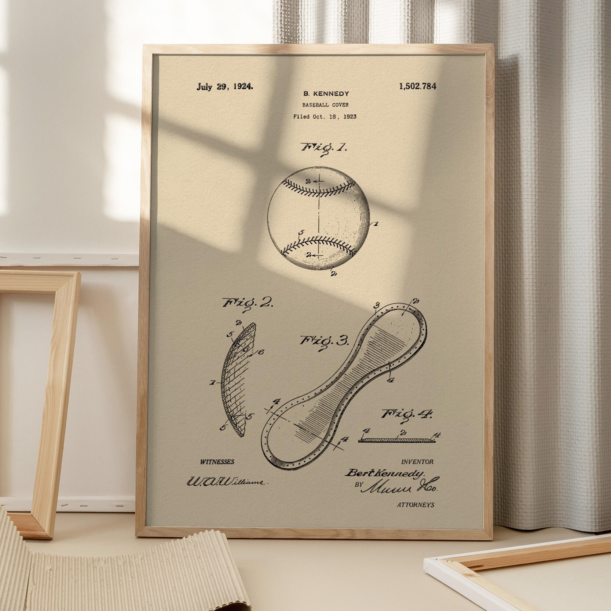 Baseball Cover Patent 1923