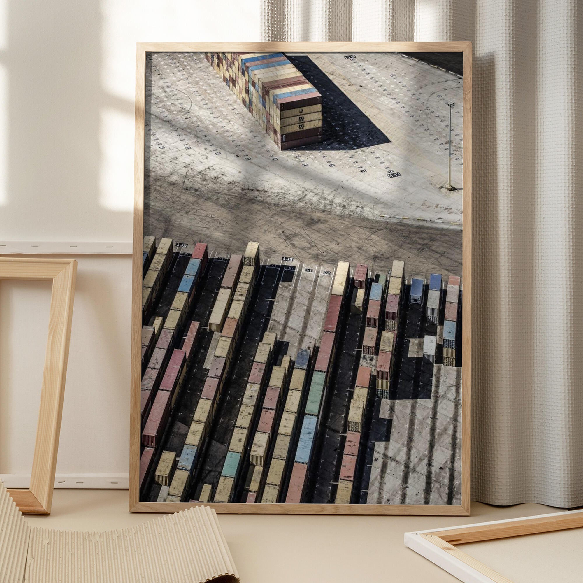 Stacked Shipping Containers
