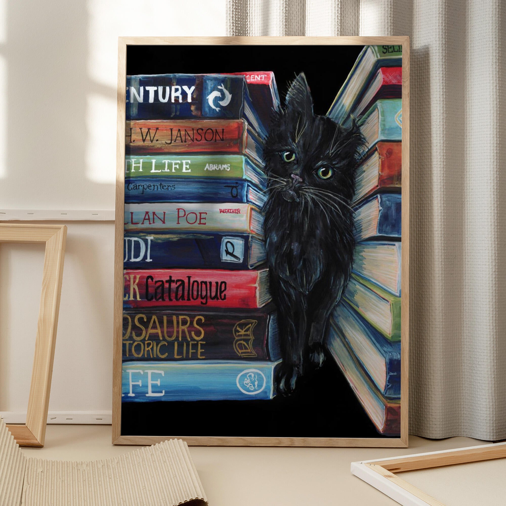 Curious Library Cat